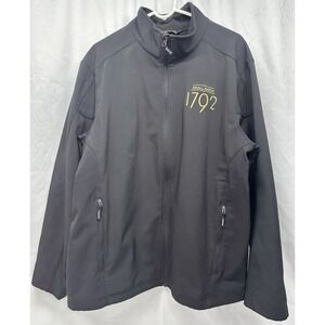 1792 Small Batch Bourbon Black Soft Fleece Lined Full Zip Jacket XL Core365